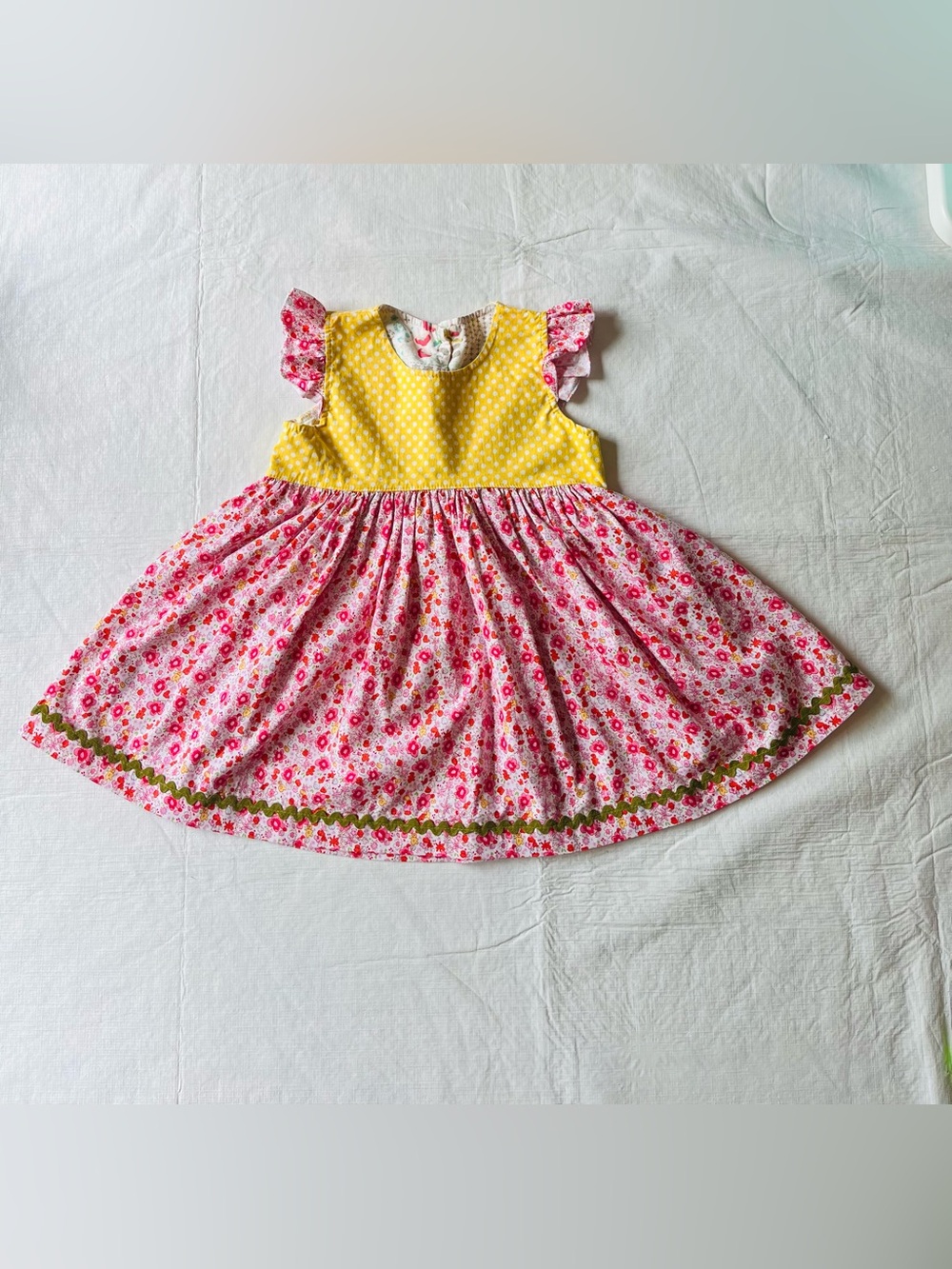 Platinum Matilda Jane Melsa top, yellow, pink, floral